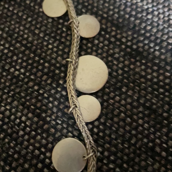 Kenneth Cole  Brushed gold necklace w/disc charms - Picture 3 of 4